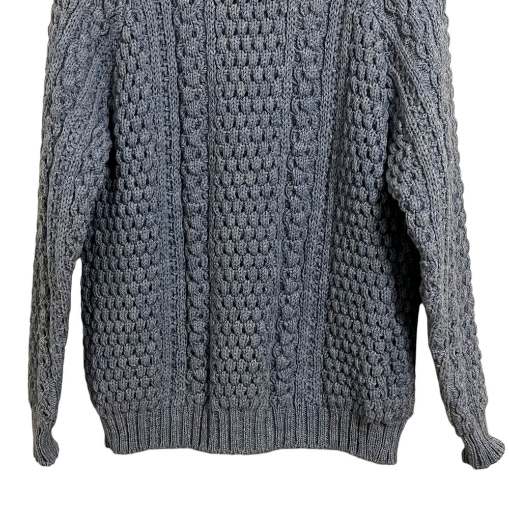 Vintage Ewe Care Wool Made In Ireland Cardigan Oversized Grandpa Sweater - Picture 7 of 8